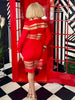 Red Mesh Dress